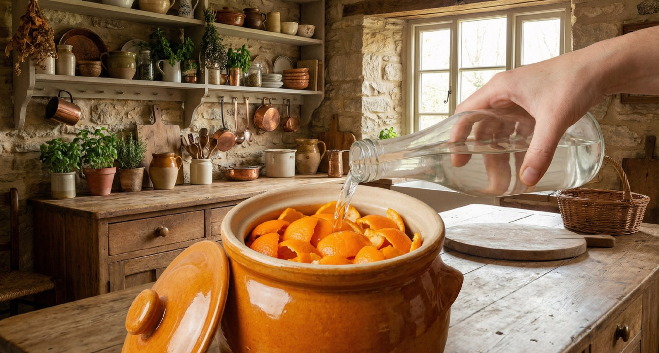 Апельсиновые корки в уксусе — простой трюк, который я применяю с осени и вся семья завидует моей находчивости