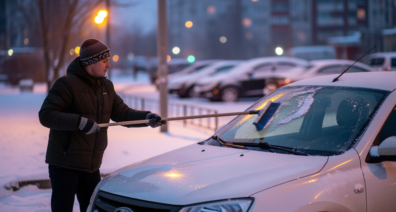 Забыл про скребок: чищу обледеневшие стекла за 30 секунд одним простым движением