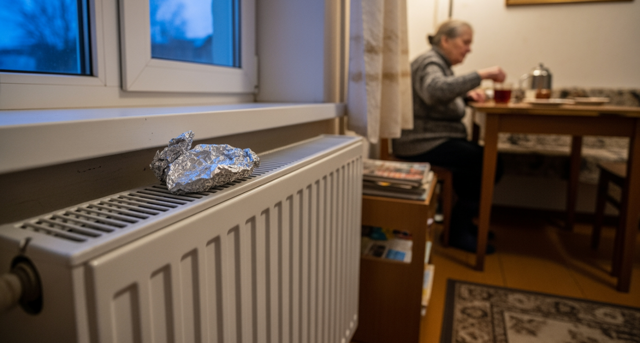 Один лист фольги на батарее — и квартира теплеет за 20 минут даже в сильный мороз