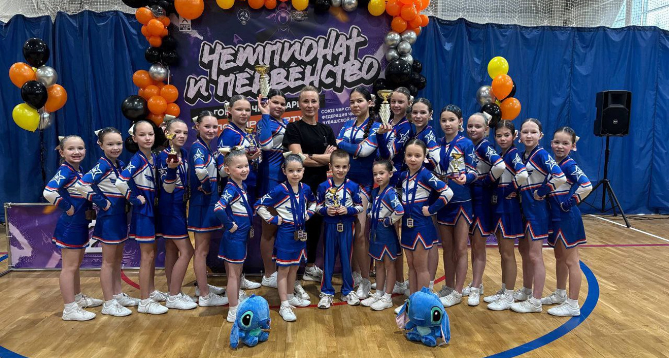 Юные представительницы чир-спорта из Новочебоксарска завоевали медали на первенстве и чемпионате столицы Чувашии