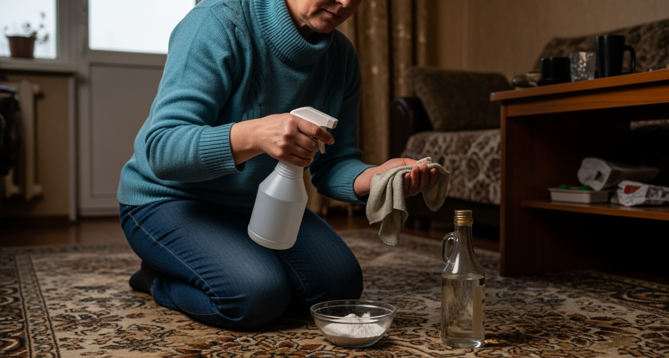 Этот секрет чистки ковров знают немногие: как отмыть даже застарелую грязь и не испортить любимый ковёр