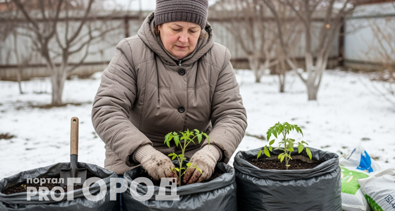 Сажаю помидоры прямо в мусорные мешки и собираю урожай в два раза больше