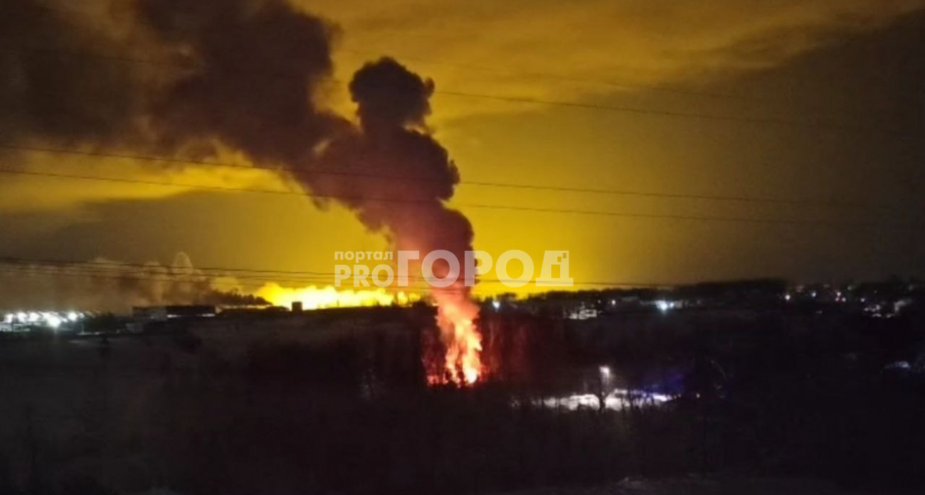 В деревне рядом с Новочебоксарском сгорела постройка