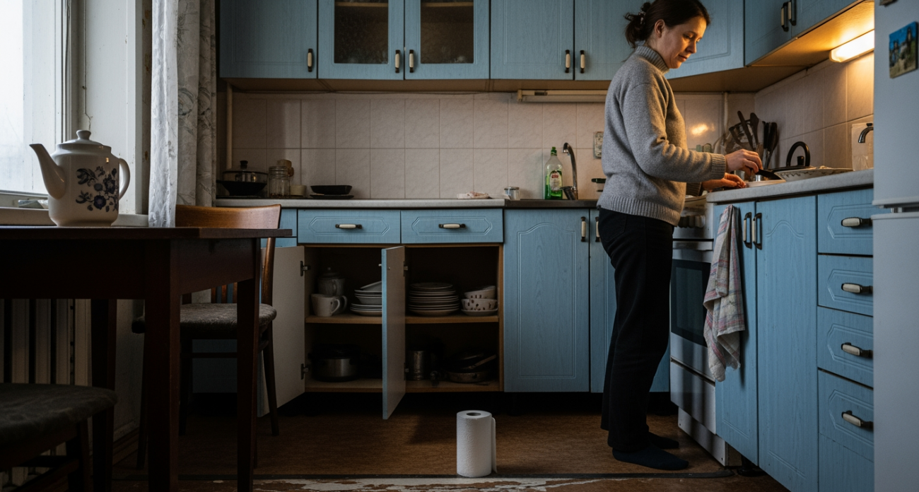 Бумажное полотенце на полу: простая хитрость, которая спасет ваш ламинат от порчи