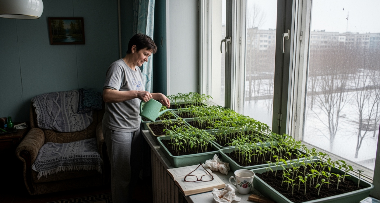 Петрушка, лук и мята с дачи переезжают в квартиру: зимний огород без семян