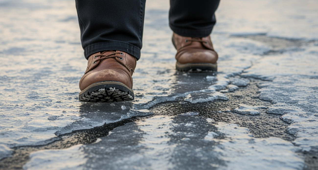 Больше не нужно терпеть падения на льду: копеечная лента превратит скользкую подошву в устойчивый внедорожник