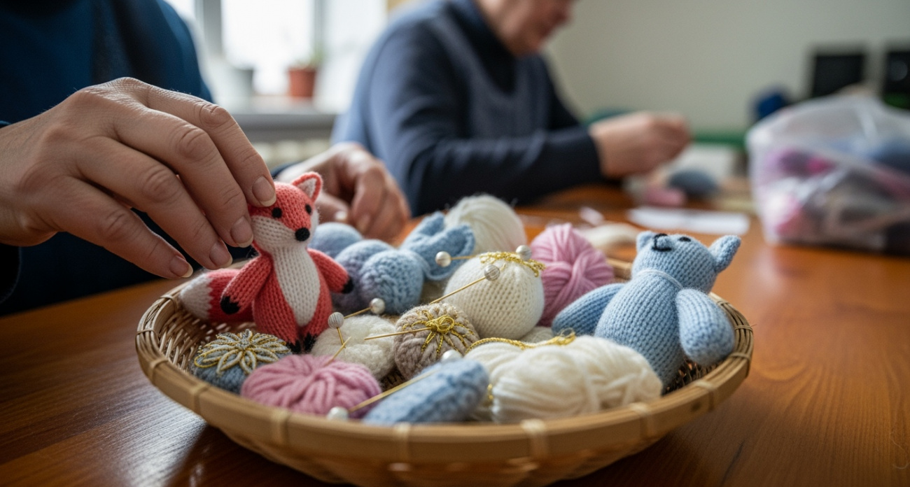 Выбросить рука не поднимается, а хранить уже некуда: 4 гениальные идеи для вязания из остатков пряжи