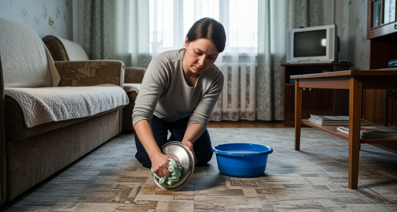 Забудьте про химчистку — этот домашний трюк с обычным предметом вернет вашему ковру первозданную чистоту за минуты