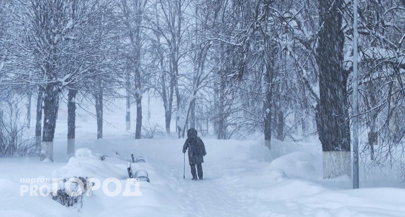 Новая неделя в Чувашии начнется со снега, метели и сильного ветра
