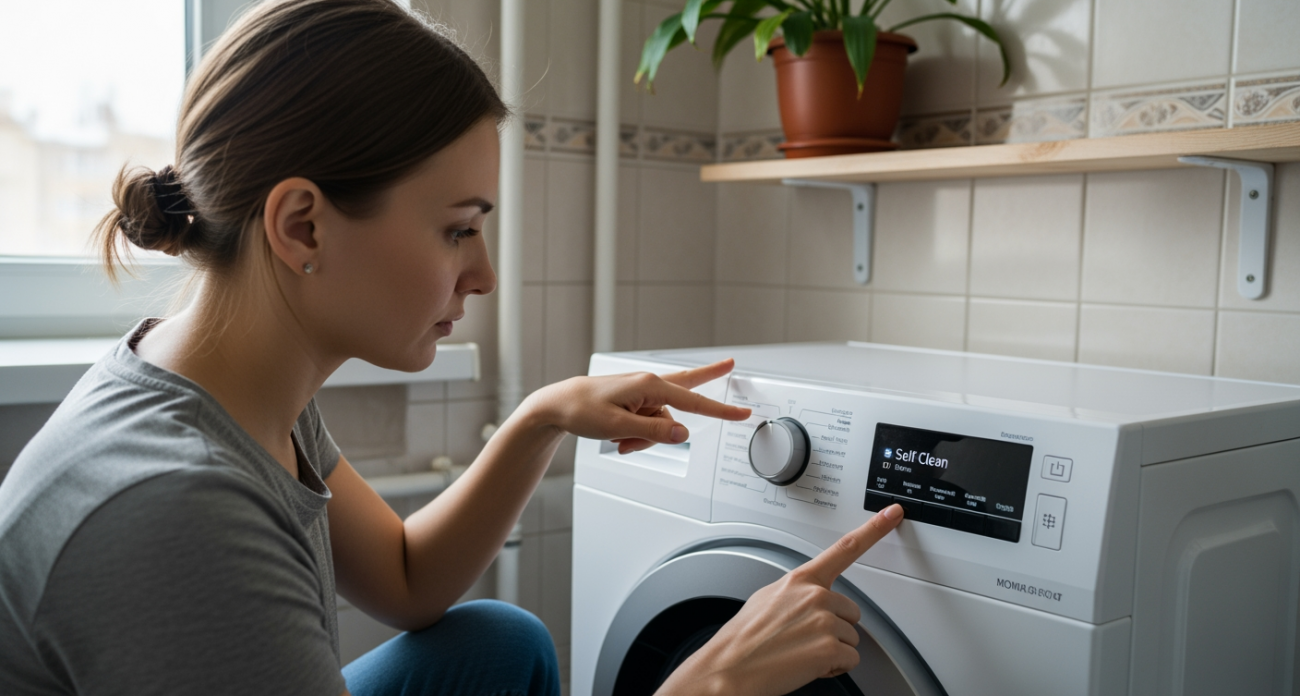 Машинка для стирки избавится от всей накопившейся грязи за один цикл если нажать комбинацию кнопок