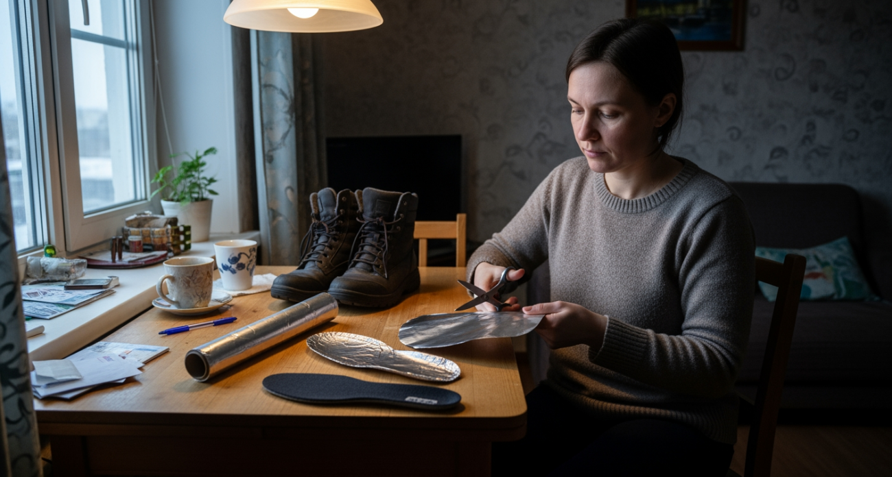 Простой лайфхак с кухонной фольгой превратит любую обувь в надежную защиту от самых суровых морозов