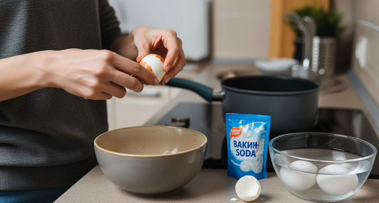 Добавьте это в кастрюлю с яйцами и забудьте про мучения с очисткой скорлупы навсегда