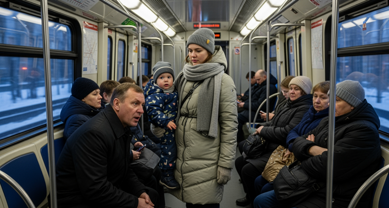 Мамаша с коляской устроила скандал в поезде, а другие пассажиры преподали ей урок воспитания