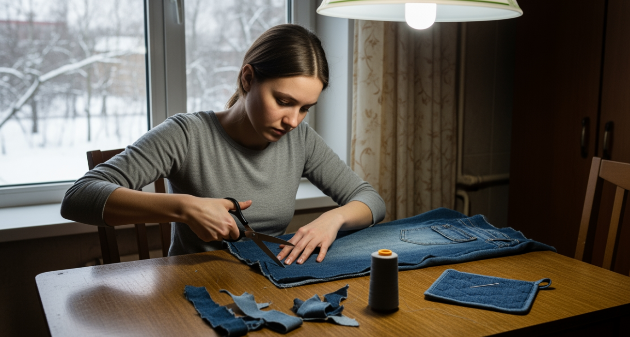 Старые джинсы превращаются в полезные вещи для дома — проверенные способы не тратить лишнее