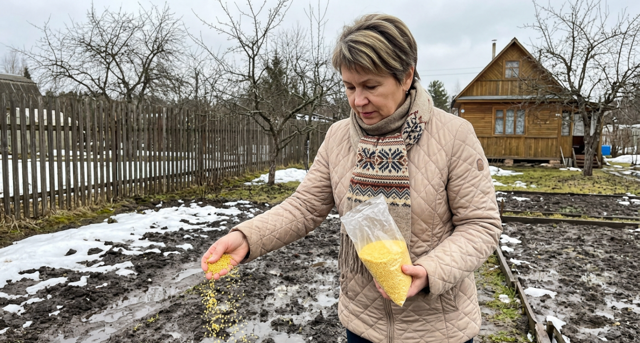 Раскидываю пачку пшена по грядкам вместо навоза и разбираю реальные последствия для почвы