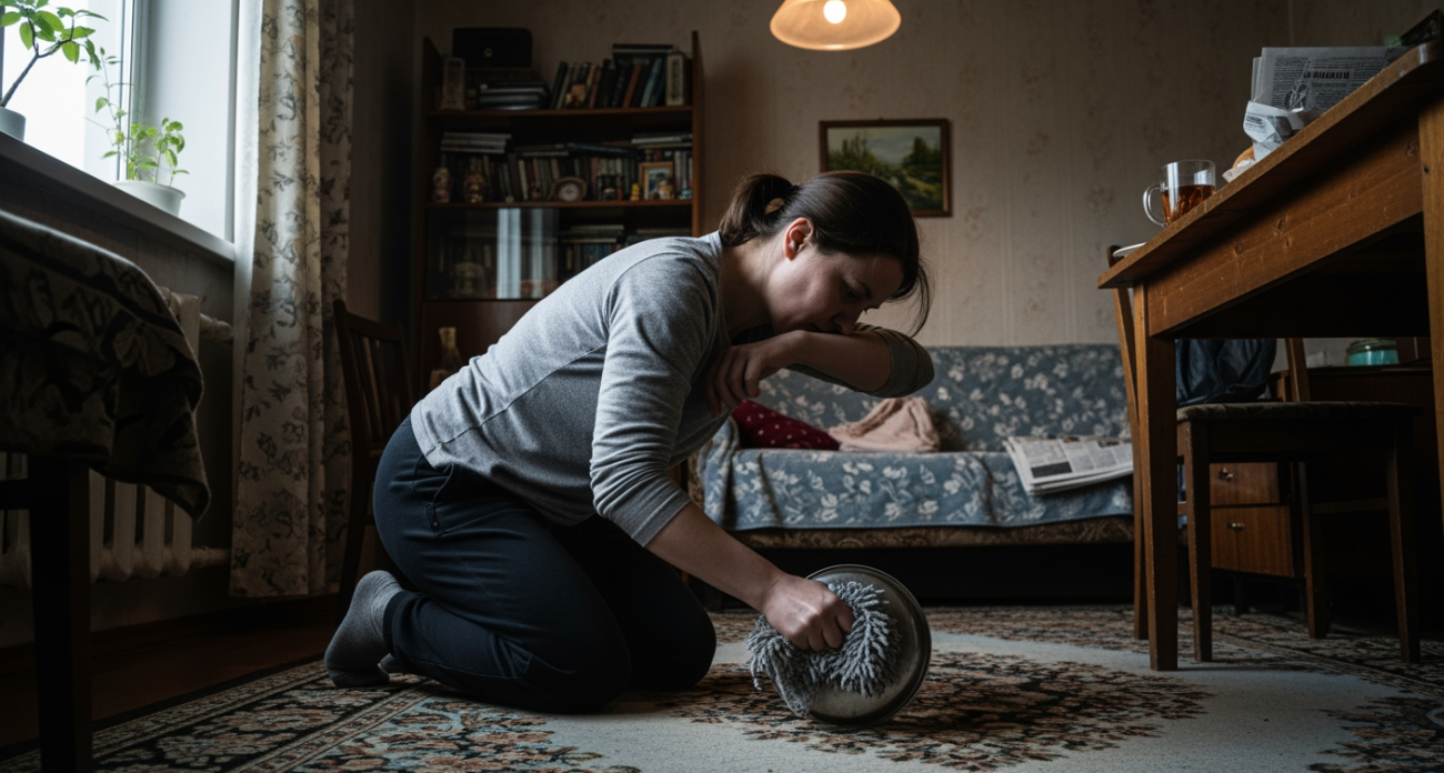 Один простой трюк с обычным предметом превратит грязный ковер в идеально чистый за считанные минуты