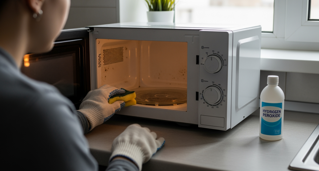 Копеечное средство из аптеки вернуло грязной микроволновке первозданную чистоту за считанные минуты