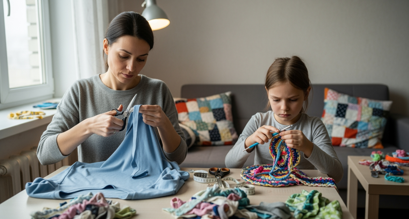 Как превратить ненужную одежду в модные украшения для дома за один вечер