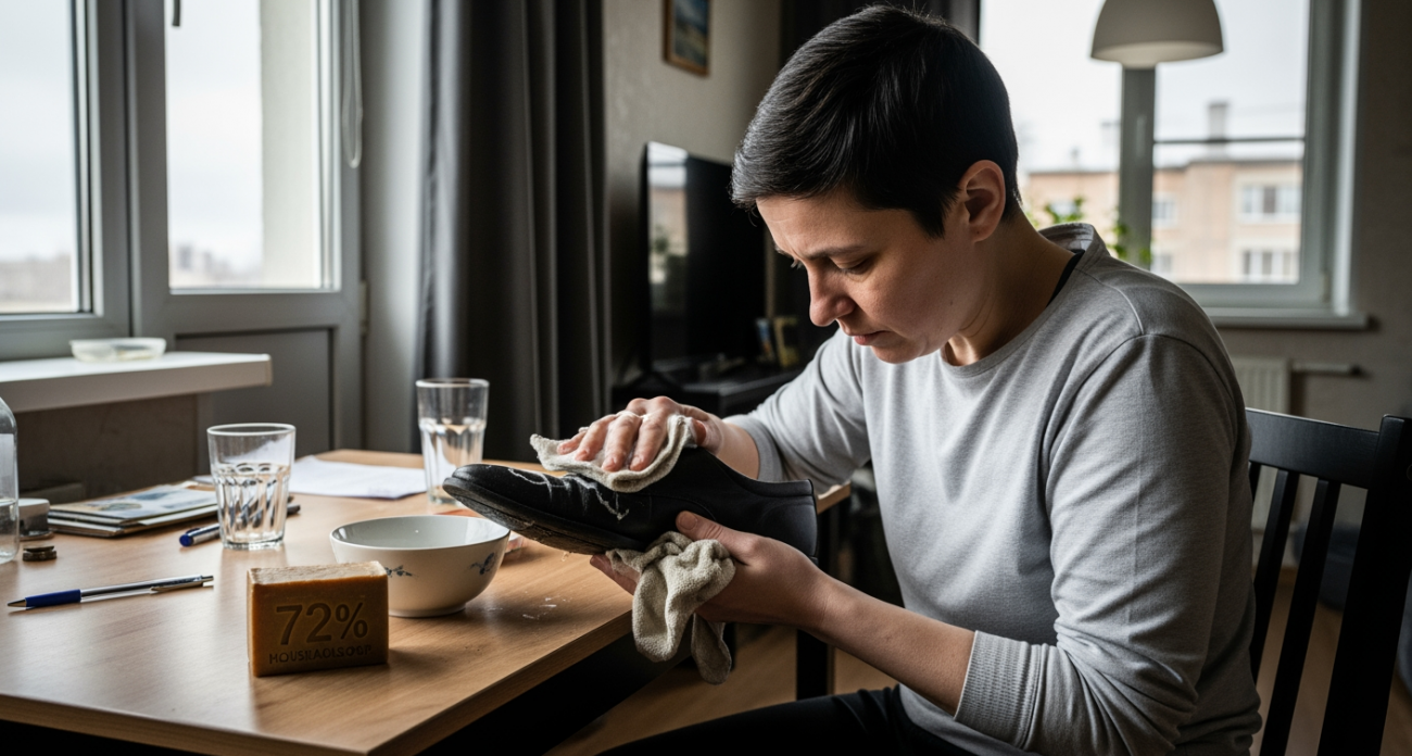 Старая хитрость с мылом вернет вашей обуви первоначальный вид быстрее чем в магазине