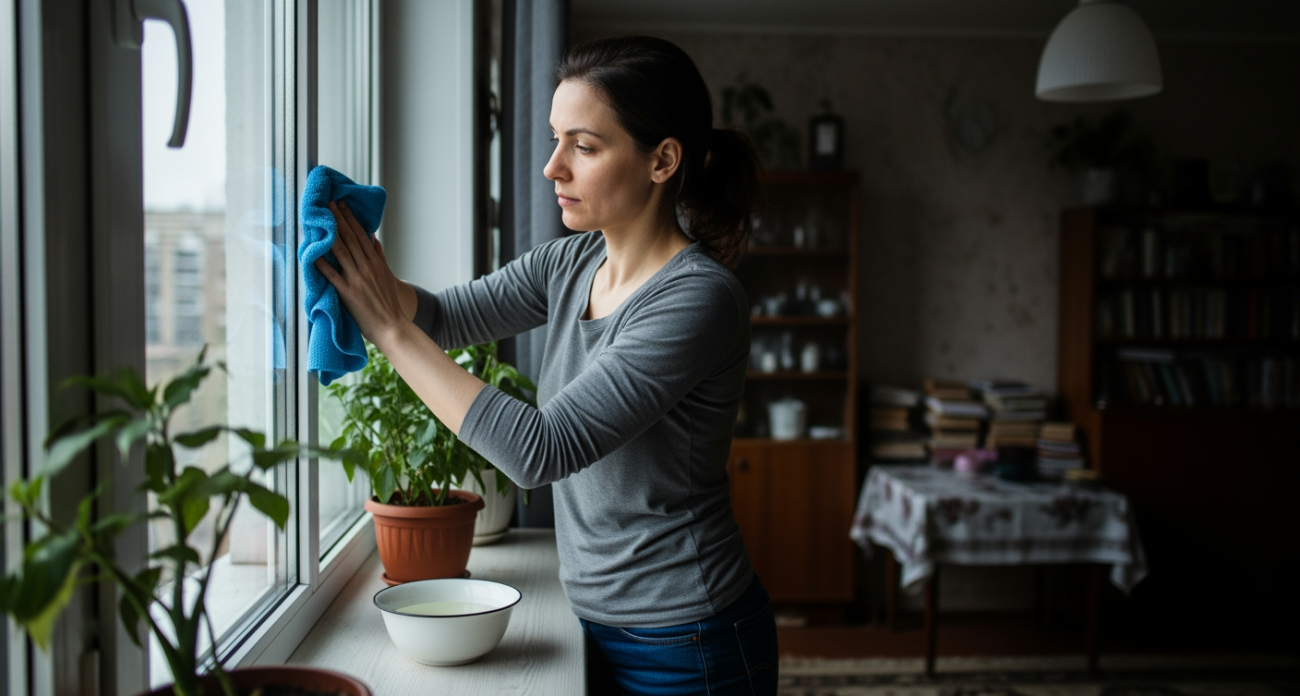 Добавляю в воду для мытья окон одну ложку этого — стекла сияют месяцами без единого развода