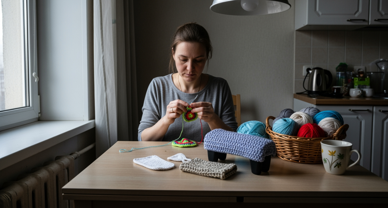 Женщина из моего двора делает из обрезков пряжи такие вещи, что соседи выстраиваются в очередь