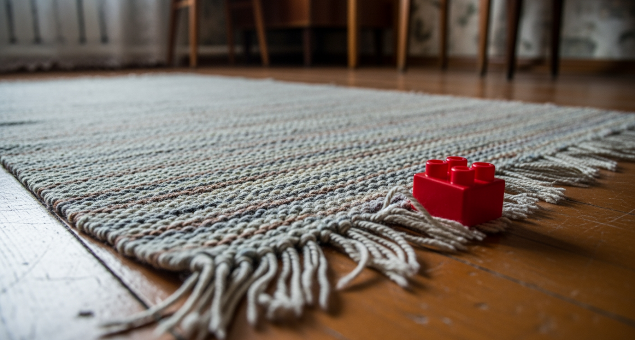 Обычные коврики больше не в моде: сплела ковёр из верёвки и получила объёмное чудо с массажным эффектом