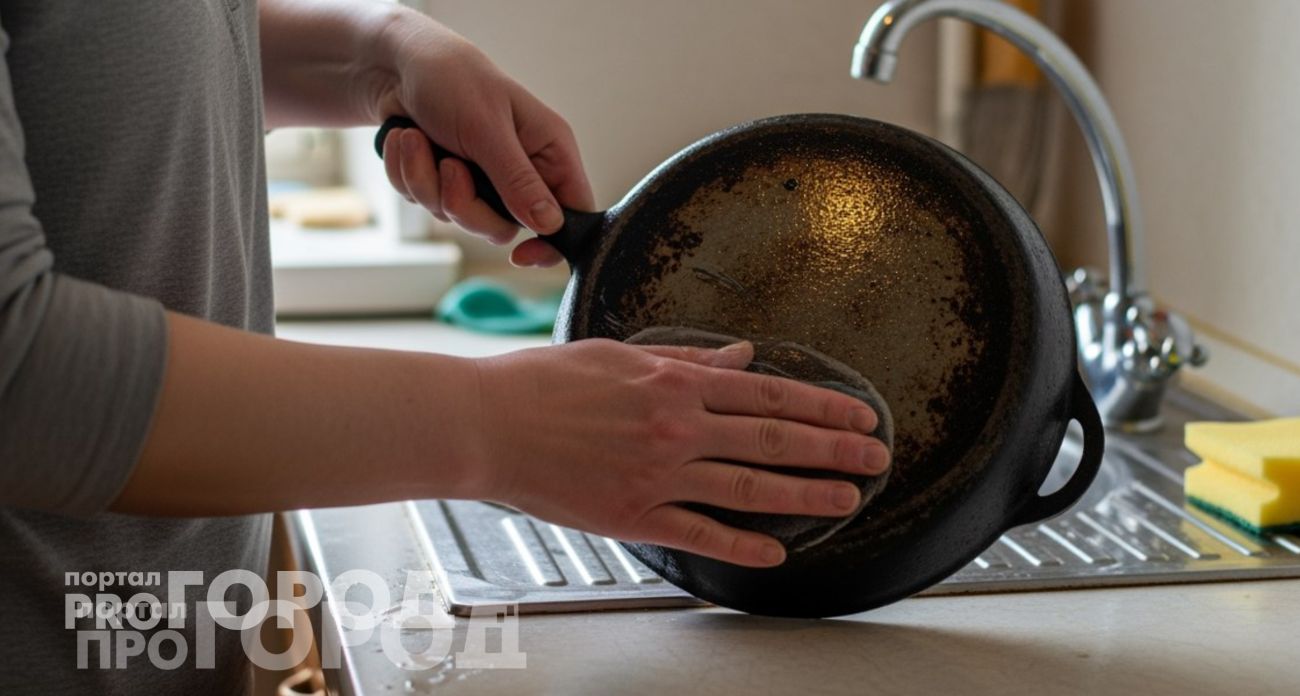 Отойдет даже вековой нагар: как я вернула к жизни “убитую” чугунную сковородку