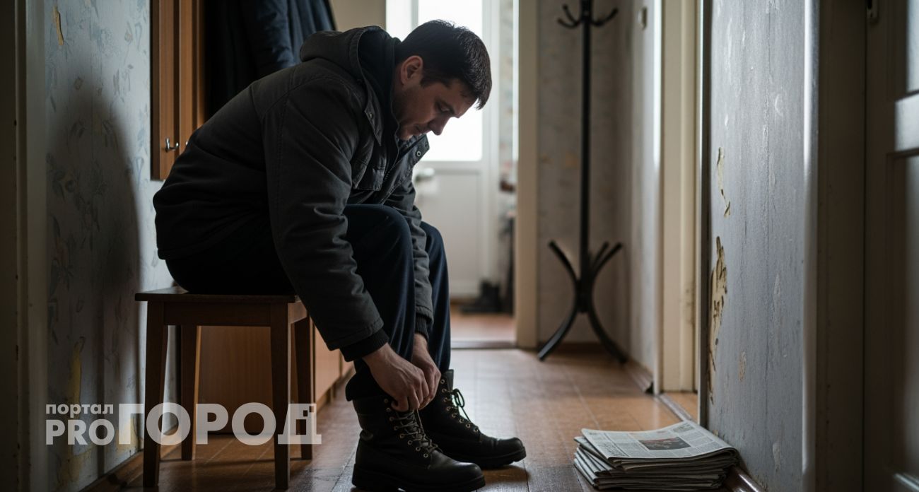 Таёжные охотники засовывают газету в сапоги и шагают по льду как по асфальту