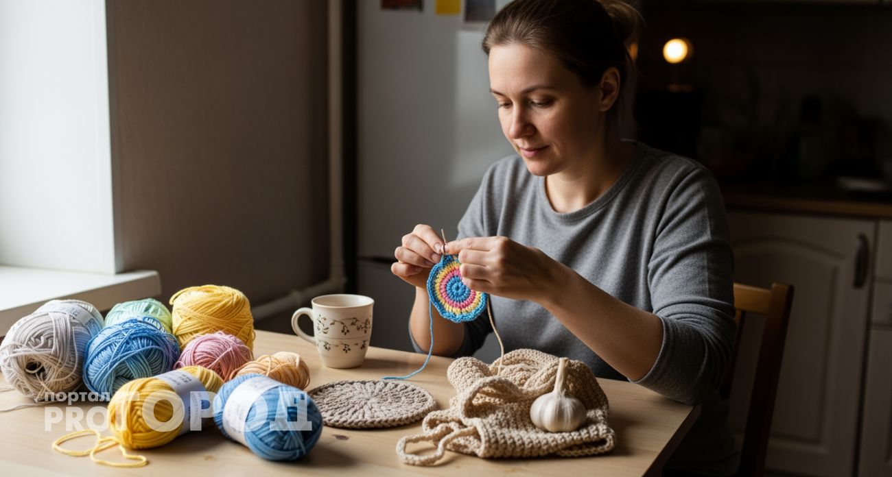Остатки пряжи превращаю в домашние находки и экономлю на хозяйственных покупках тысячи рублей