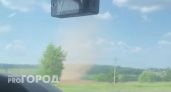 Недалеко от Новочебоксарска был замечен пылевой миниторнадо