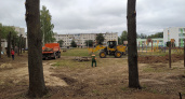 В новочебоксарской школе ведут благоустройство территории