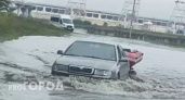 В Новочебоксарске после дождей затопило дороги