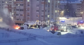 В Новочебоксарске на Южной сгорела легковая машина