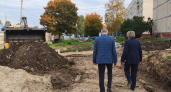 В Новочебоксарске дорожники ускорили ремонт тротуара на улице Семенова