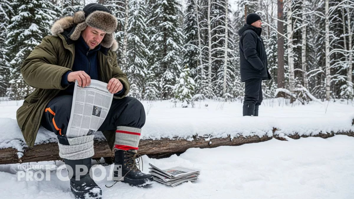 Сибирские лесорубы кладут в сапоги старые газеты и не мерзнут даже в тридцатиградусный мороз