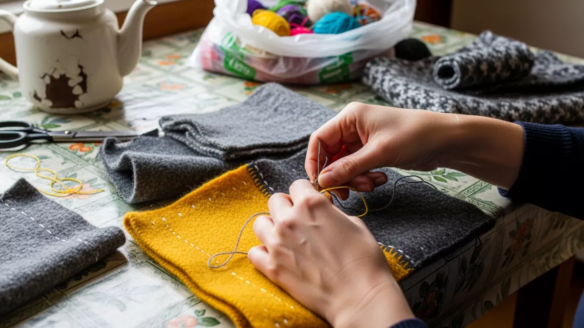 Не выбрасывайте старый шарф после зимы: мода поменяется, а самодельные вещи для дома останутся навсегда 