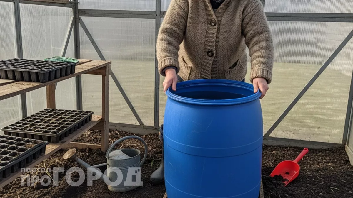 Ставлю бочку с водой в теплицу: и дело совсем не в поливе – всегда работает отменно