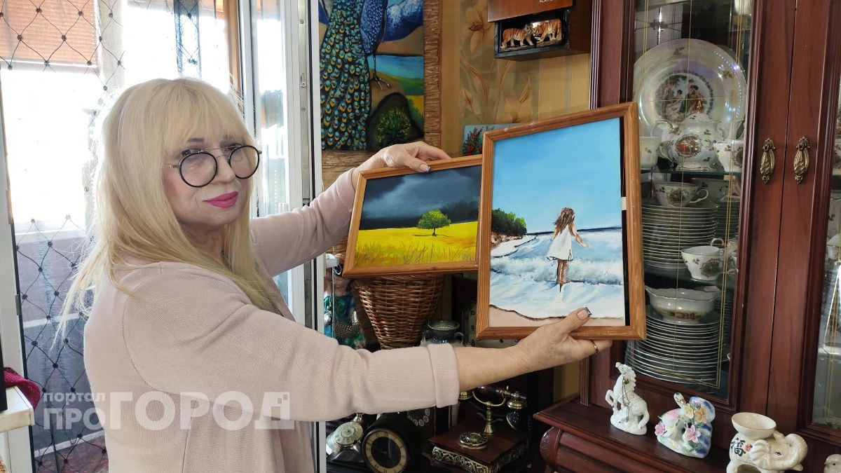 "Рано сдаваться": новочебоксарская художница ослепла на один глаз, но продолжает писать картины