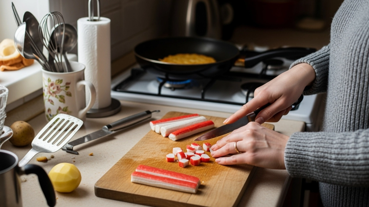 Крабовые палочки и кипяток: ресторанный деликатес за 10 минут — секрет шеф‑повара