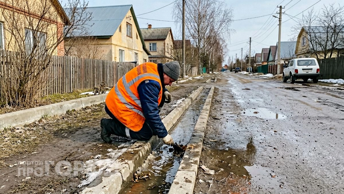 Забудьте про грязную обувь, ведь из-за резкого таяния сугробов вам придется спасать свой участок от воды