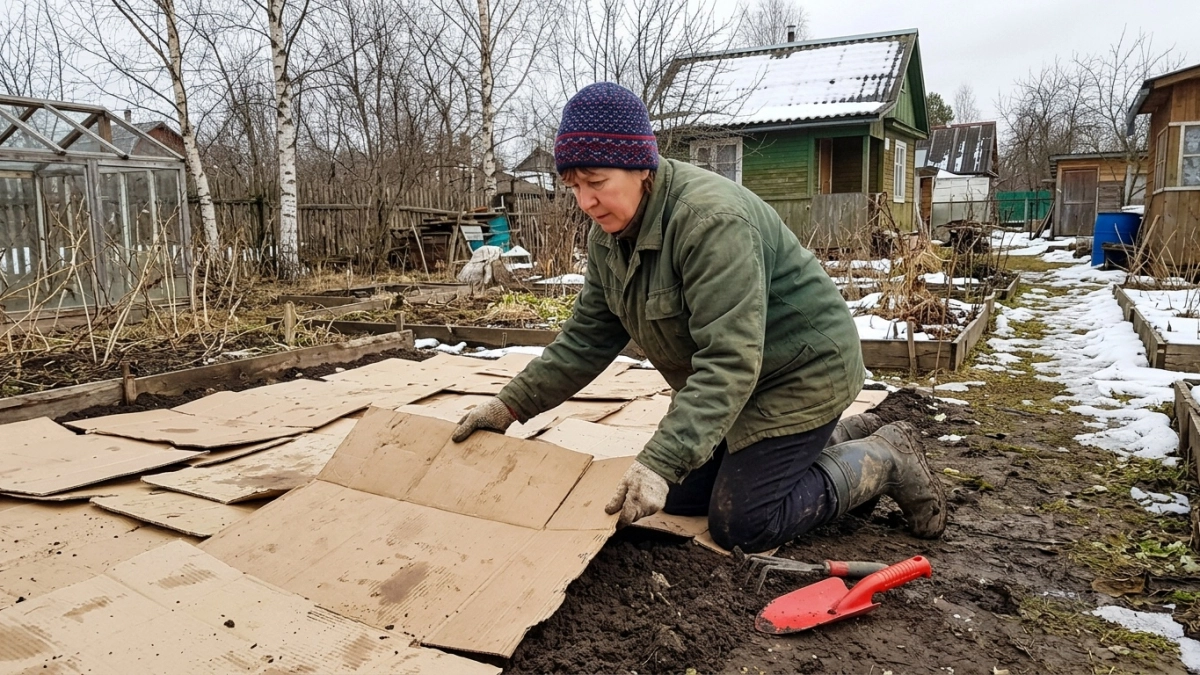 Огород без прополки: чудо‑метод с картоном и газетами, который сэкономит силы и воду