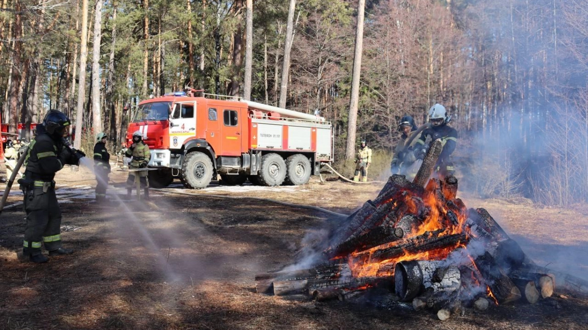 Пожароопасный сезон в Чувашии стартует 10 апреля: под защитой 236 объектов