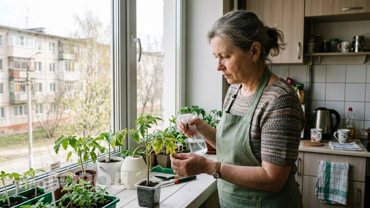 Подливаю всего ложку этого под корень в марте — и тонкая рассада за неделю превращается в крепкие столбики