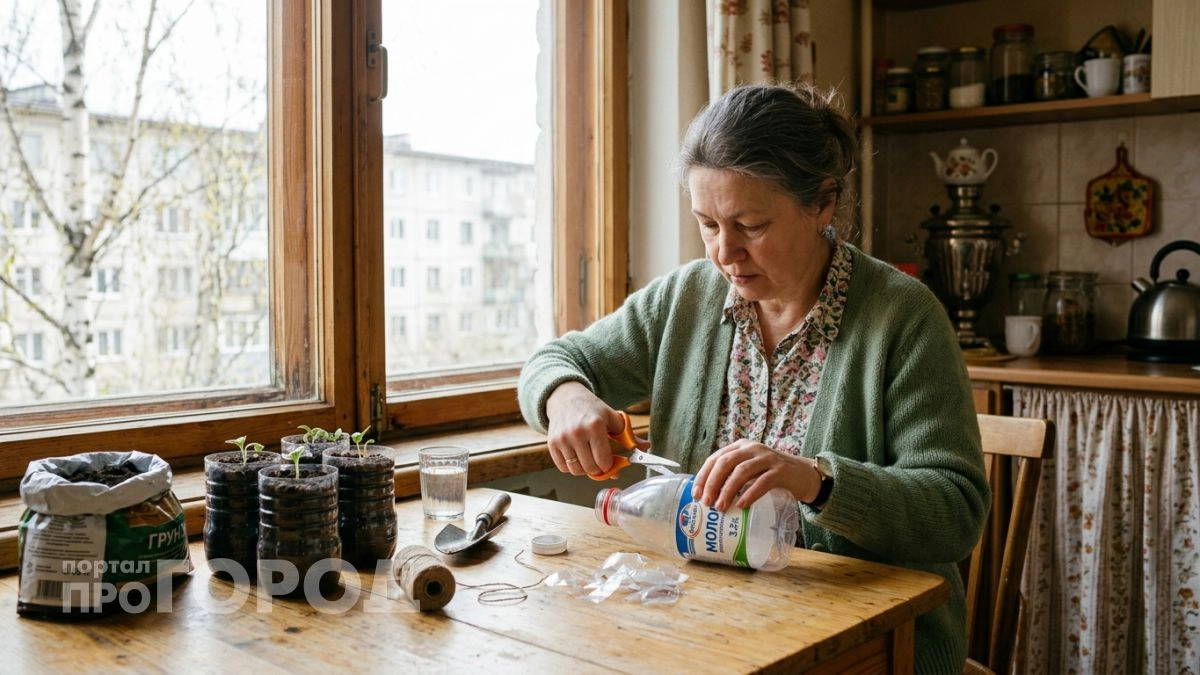 Всю зиму собираю пустые молочные бутылки и весной превращаю их в незаменимую вещь для огорода
