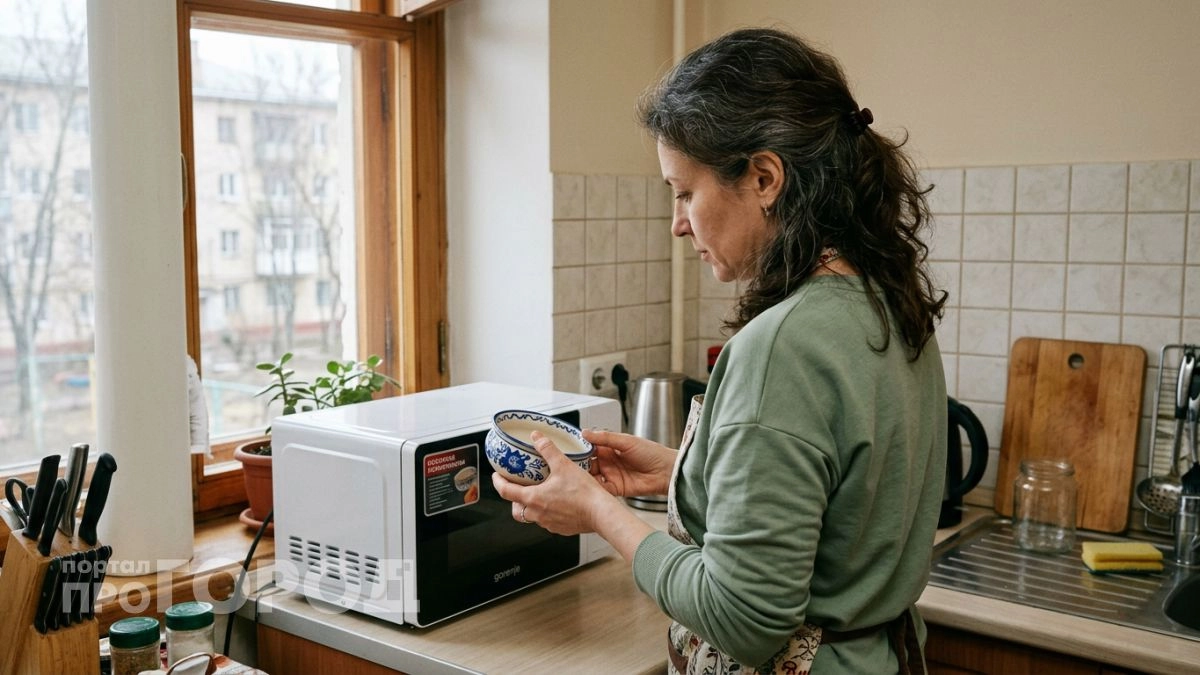 Покажу один приём с микроволновкой — после него еда будет горячей, а тарелка останется холодной