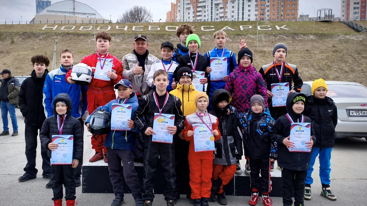 В Новочебоксарске прошел первый этап первенства города по картингу