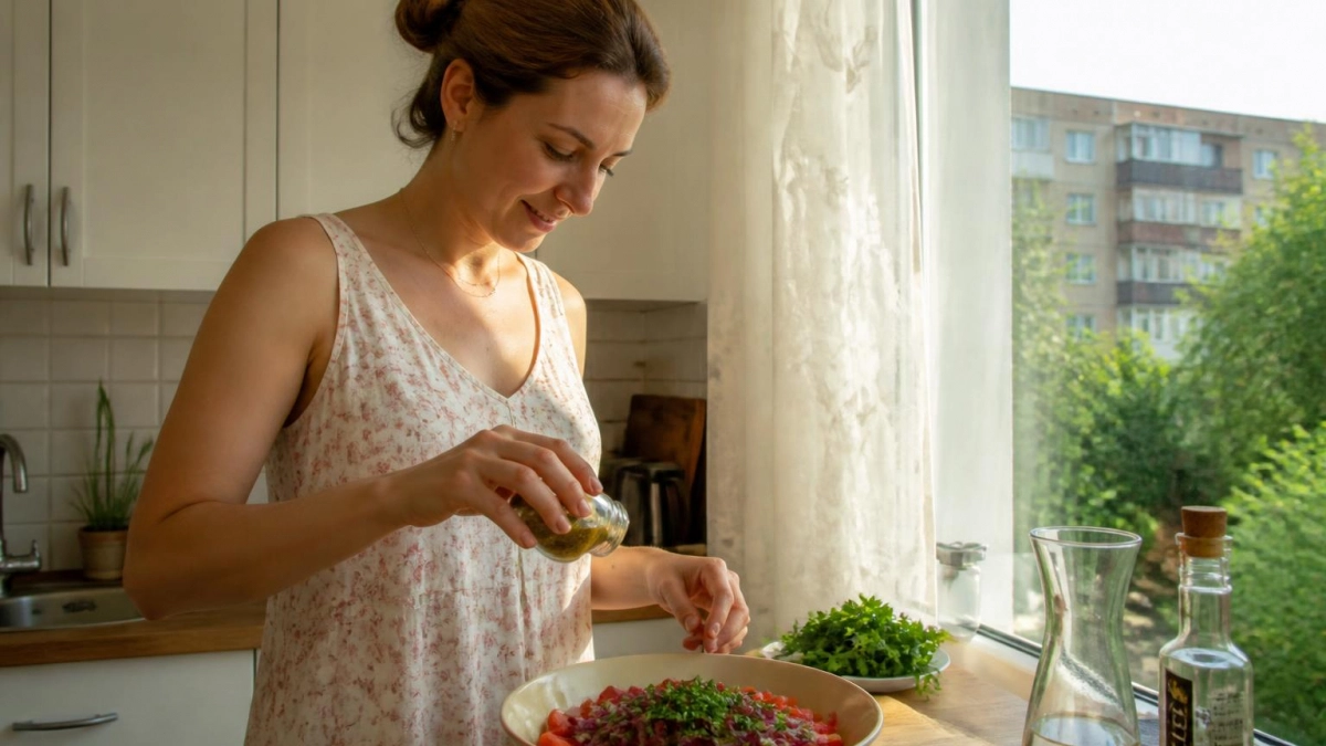 Вкуснющая закуска из помидоров на скорую руку: даже самые дешевые заиграют ярким вкусом