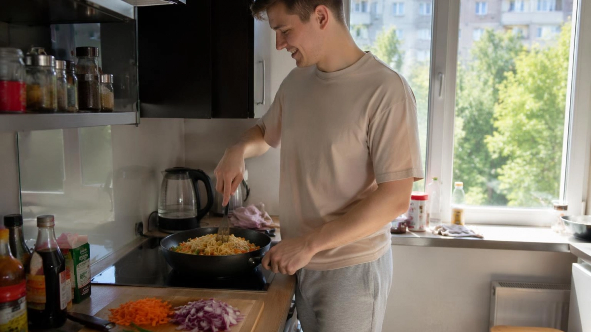 Быстрый и вкусный обед за 15 минут: делаю ресторанное блюдо из Доширака