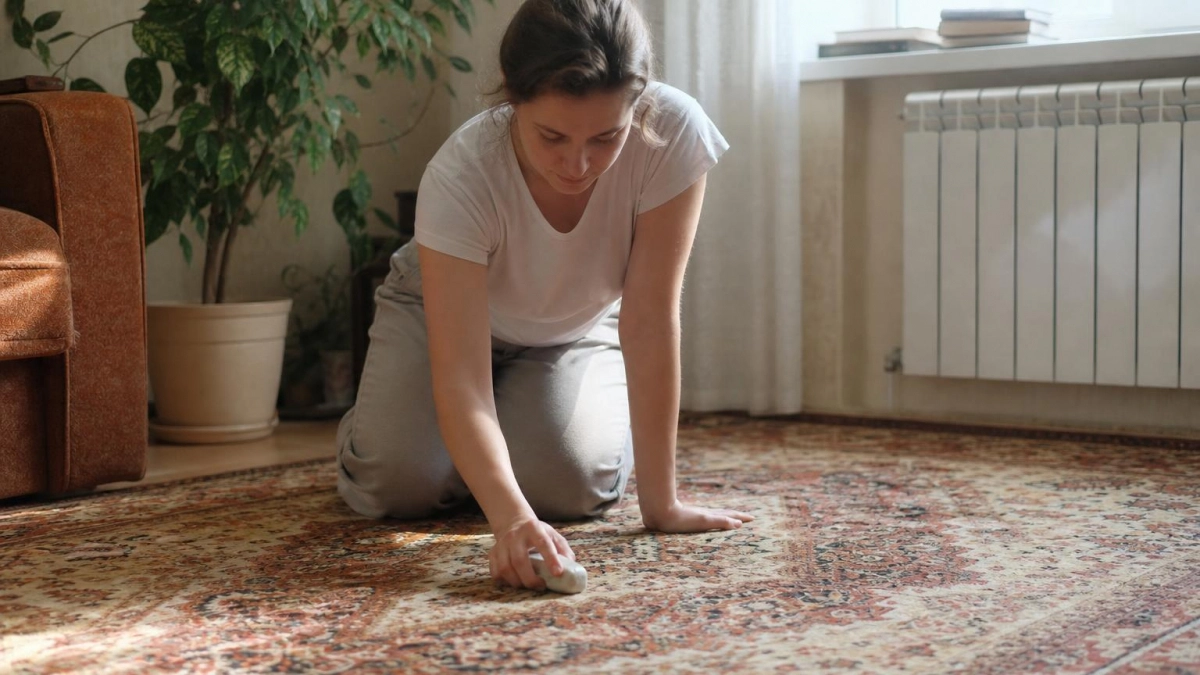 1 к 1 — и у ковра блестит каждая ворсинка: как вернуть ковру свежесть без воды и долгой сушки