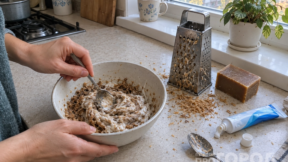 Хозяйственное мыло скупаю пачками и смешиваю с зубной пастой: в доме эта парочка творит чудеса